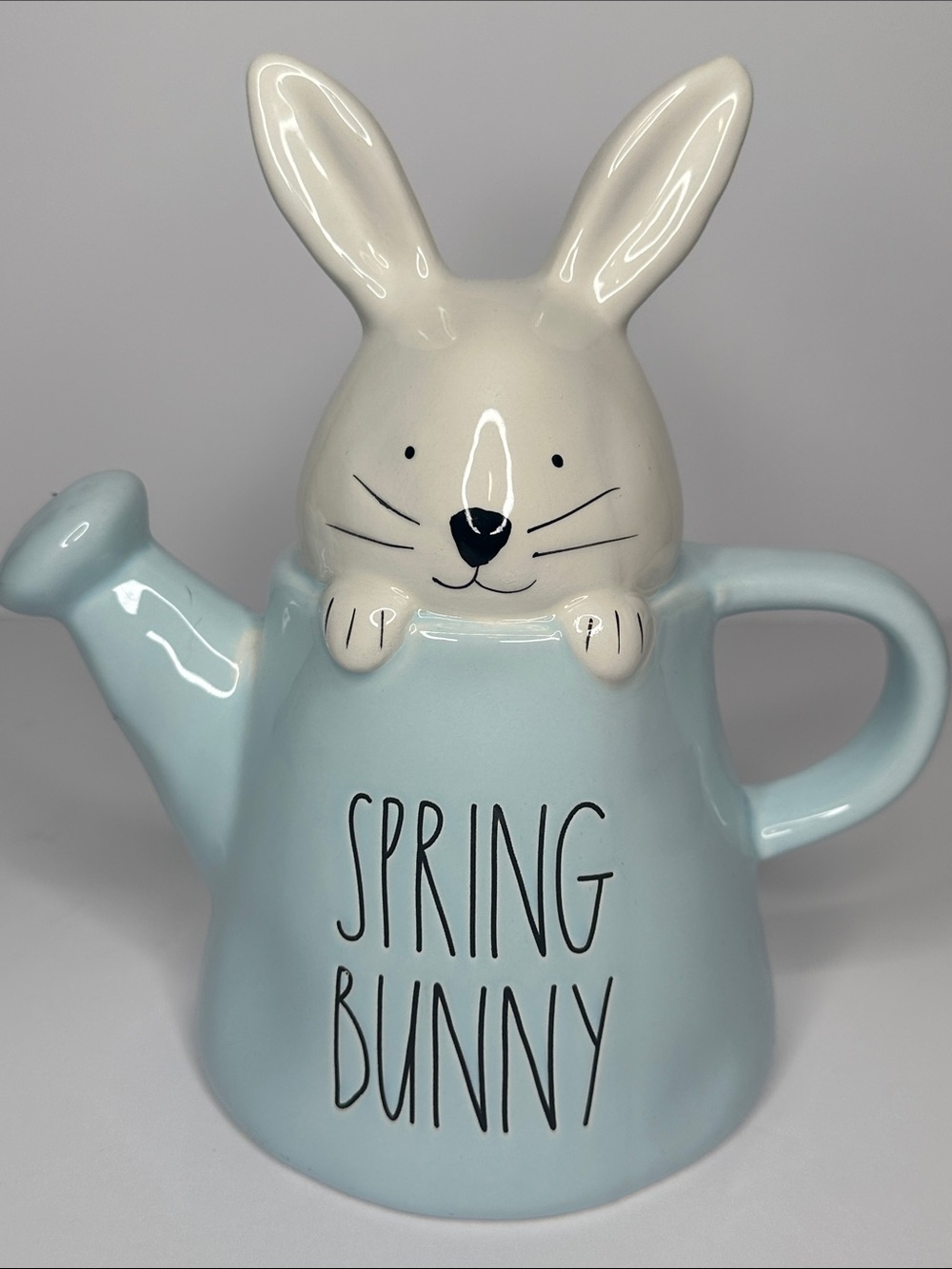 Rae Dunn Light Blue Spring Bunny Watering Can